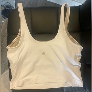 White Lululemon align tank top